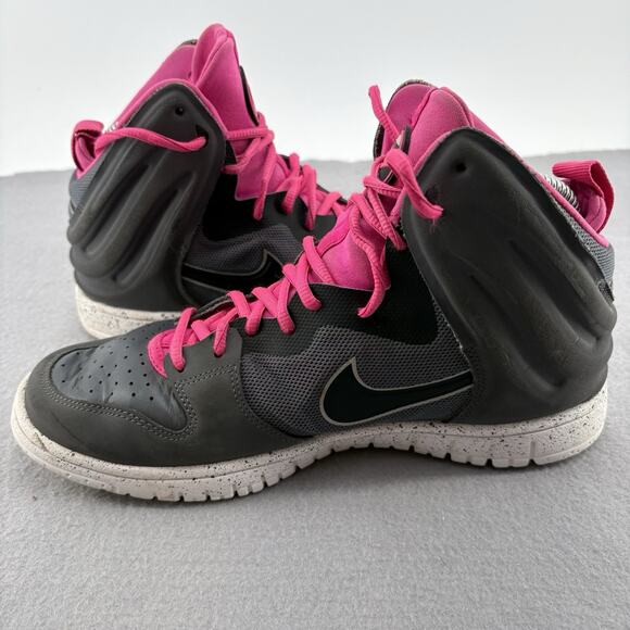 Nike Dunk Free Mens 8.5 Dark Grey/Hot Pink Basketball Sneakers 599466-002 - Picture 12 of 13